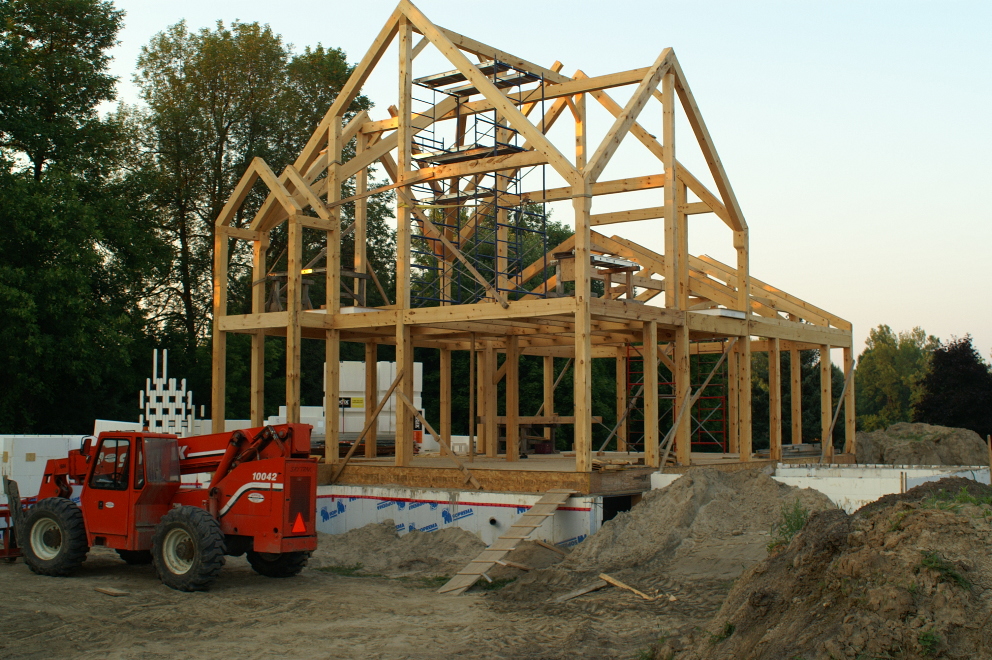 Mystery Hill House Construction 2007 August