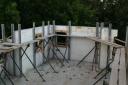 Completed ICF walls in master bedroom